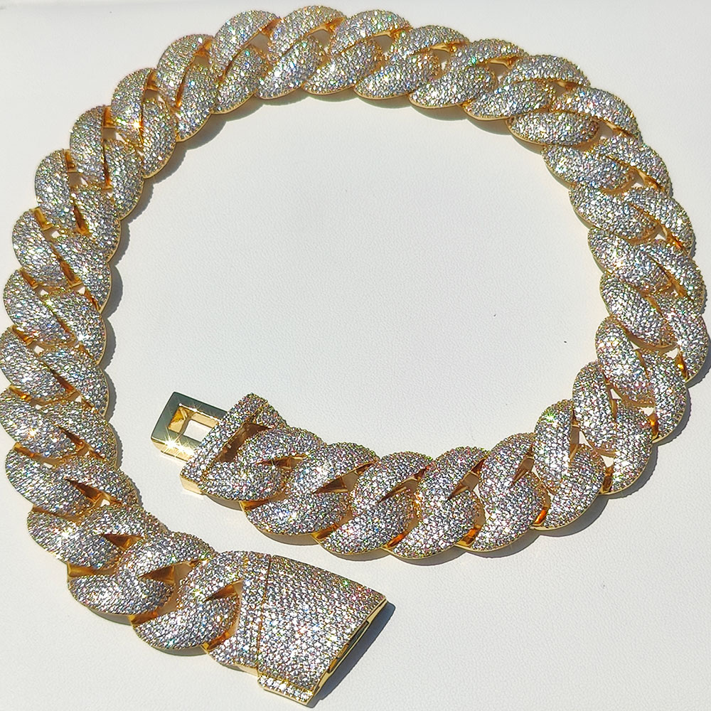 Luxury 24MM 6 Rows Cluster 5A  - đánh giá và giá Cuban Link Chain 12Mm