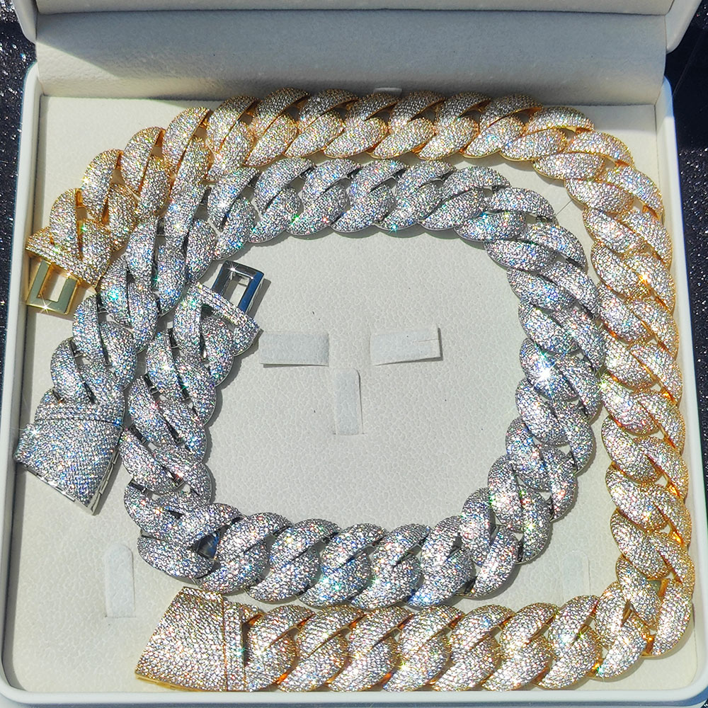 Luxury 24MM 6 Rows Cluster 5A  - đánh giá và giá Cuban Link Chain 12Mm