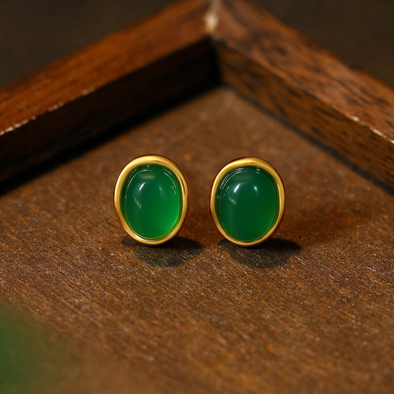 Green Natural Jade Earrings Ta - đánh giá và giá Earrings