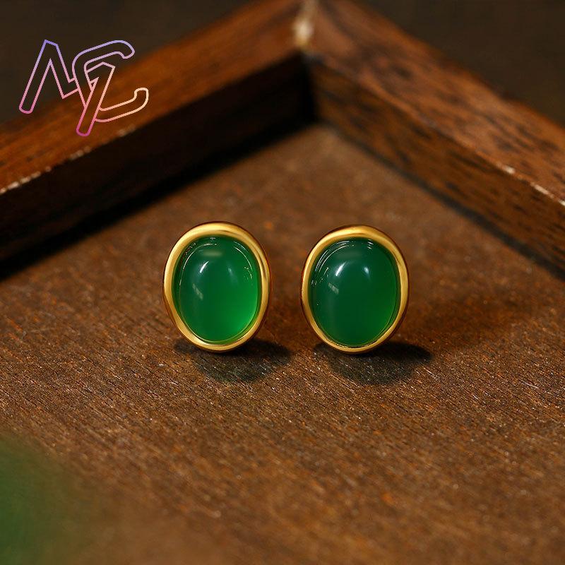 Green Natural Jade Earrings Ta - đánh giá và giá Earrings