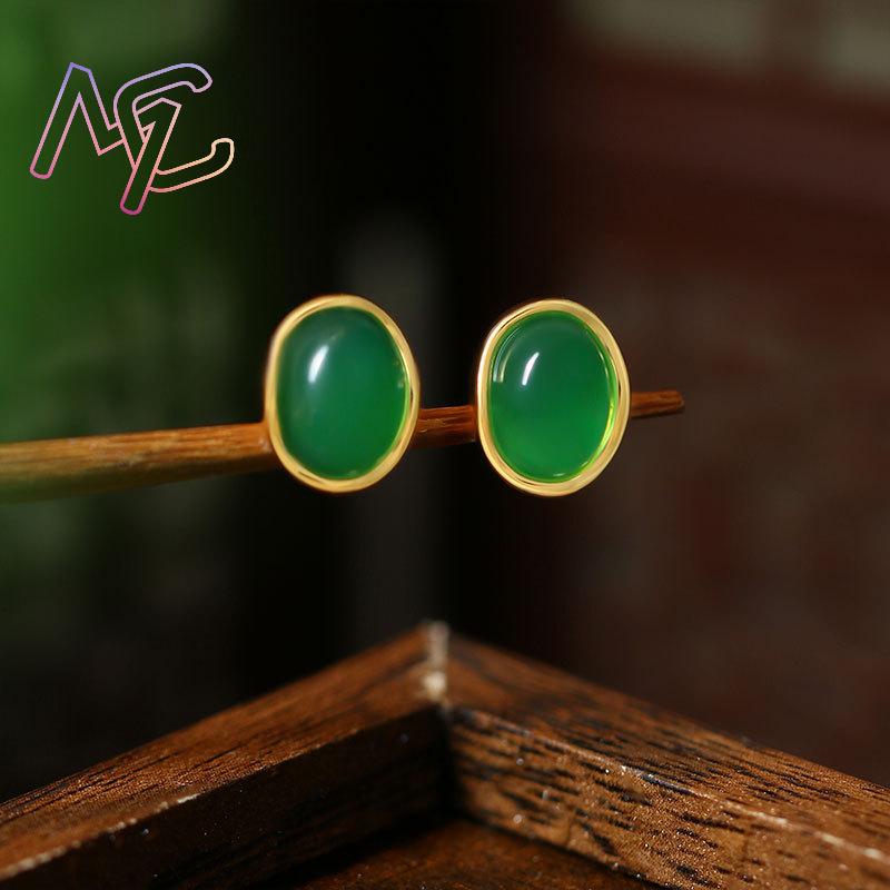 Green Natural Jade Earrings Ta - đánh giá và giá Earrings