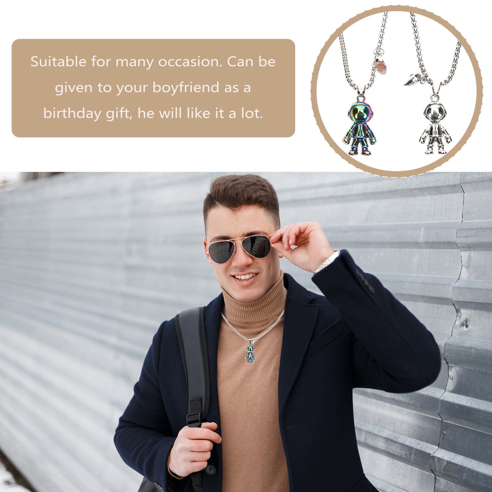 1Pair Couple Matching Necklace - đánh giá và giá Magnetic Couple Matching Necklaces