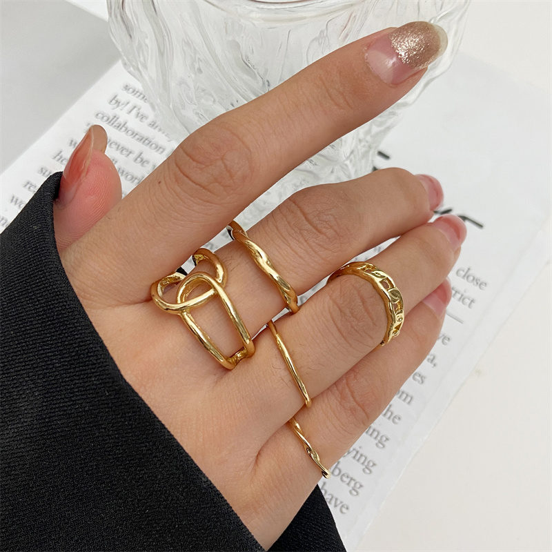 Đính Hạt Kim Loại Punk Bộ Nhẫn - đánh giá và giá Vintage Punk Knuckle Rings Set