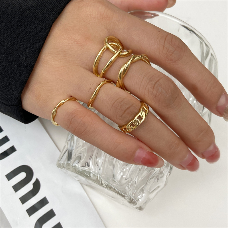 Đính Hạt Kim Loại Punk Bộ Nhẫn - đánh giá và giá Vintage Punk Knuckle Rings Set