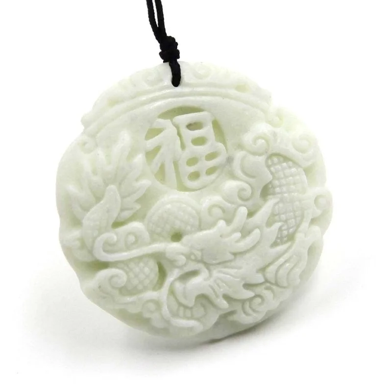 Tự Nhiên Màu Trắng Ngọc Rồng P - đánh giá và giá Necklaces
