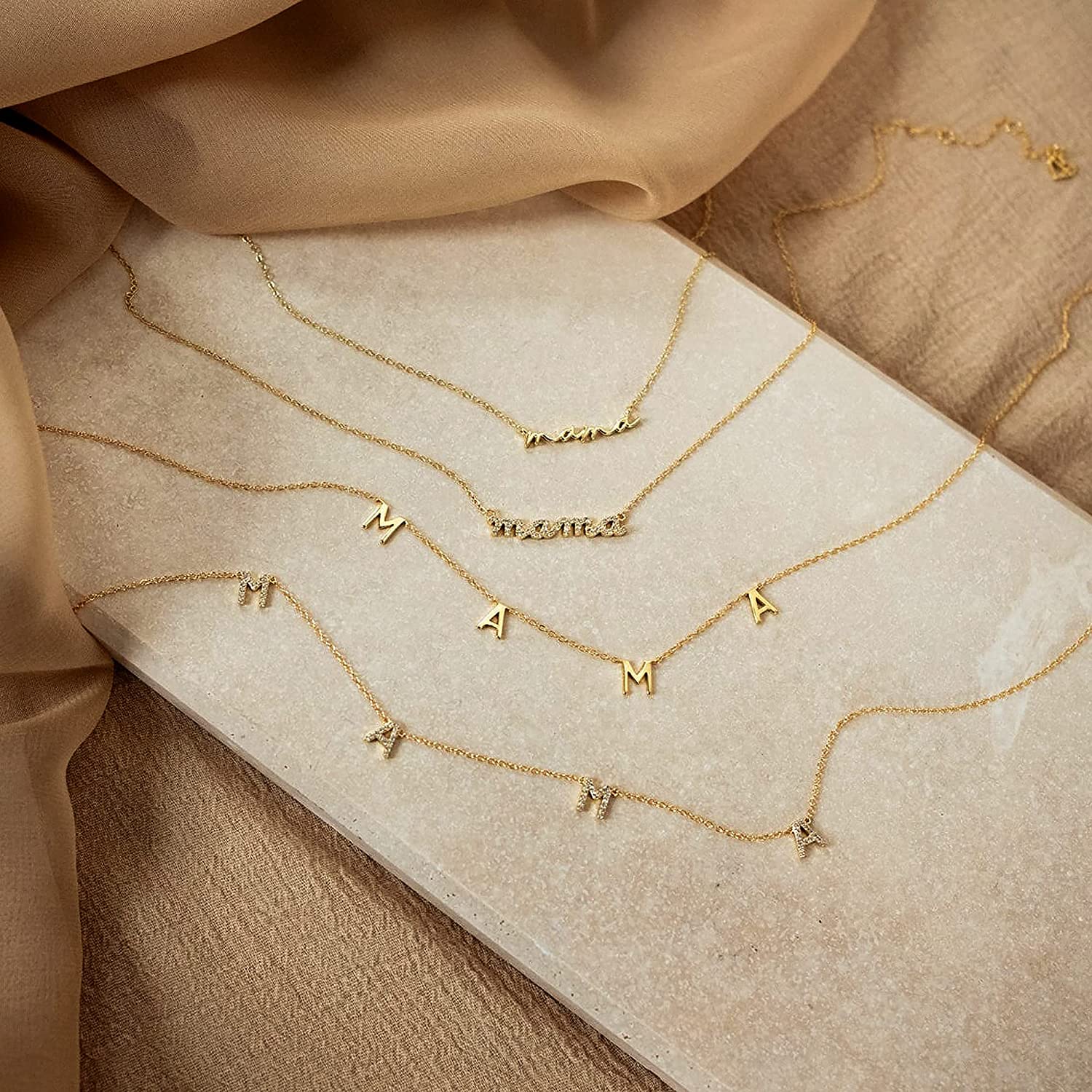 GD Wholesale Elegant Gift Tarn - đánh giá và giá Initial Letter Necklace 18K Gold