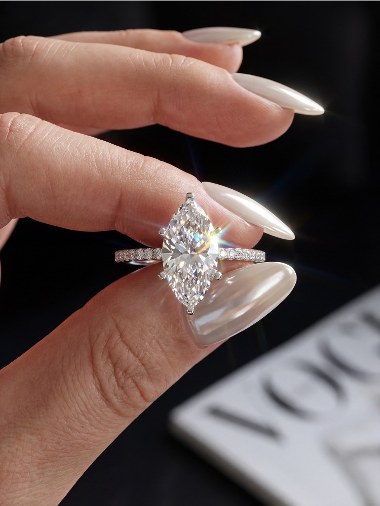 Real 2ct Real Moissanite Diamo - đánh giá và giá Moissanite Engagement Ring 1 Carat