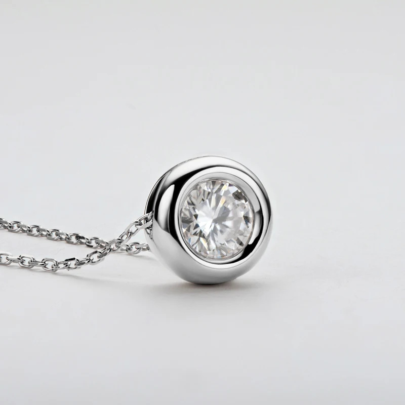 1ct 2ct 3ct D VVS1 Bezel Moiss - đánh giá và giá 925 Sterling Silver Chain Necklace Men