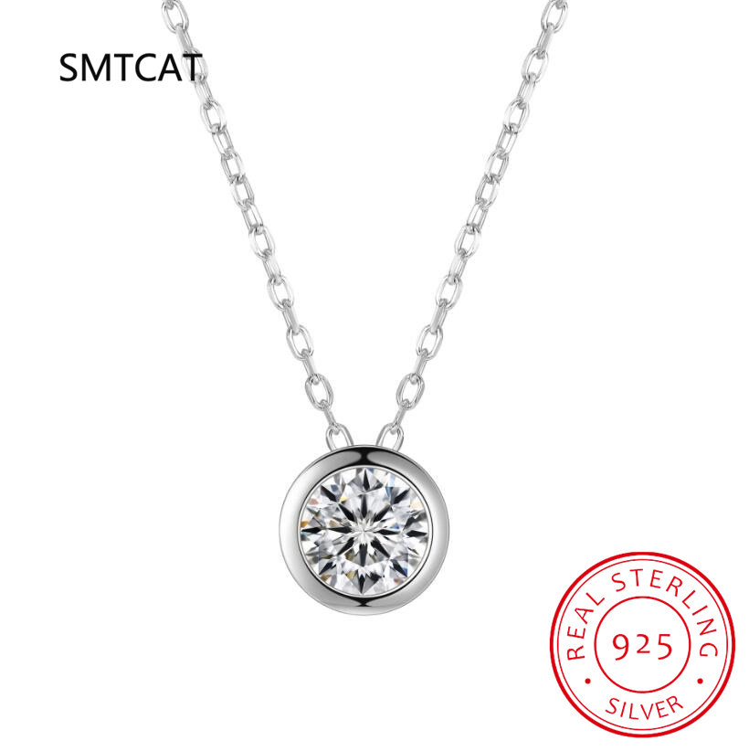 1ct 2ct 3ct D VVS1 Bezel Moiss - đánh giá và giá 925 Sterling Silver Chain Necklace Men