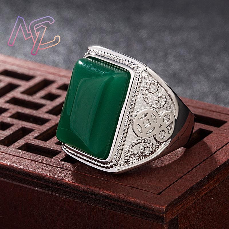 Green Natural Jade Rings Real  - đánh giá và giá Rings
