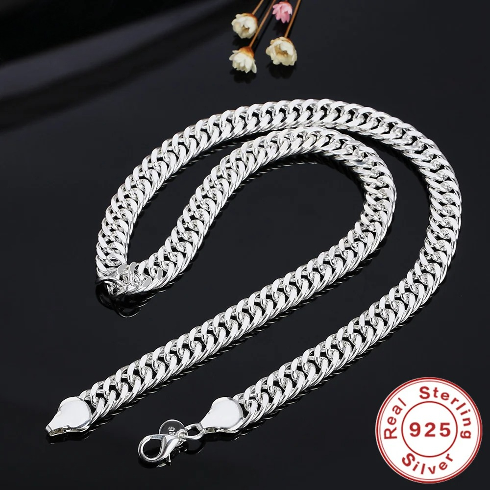 New 925 Sterling Silver 20/22/ - đánh giá và giá Cuban Link Chain 12Mm