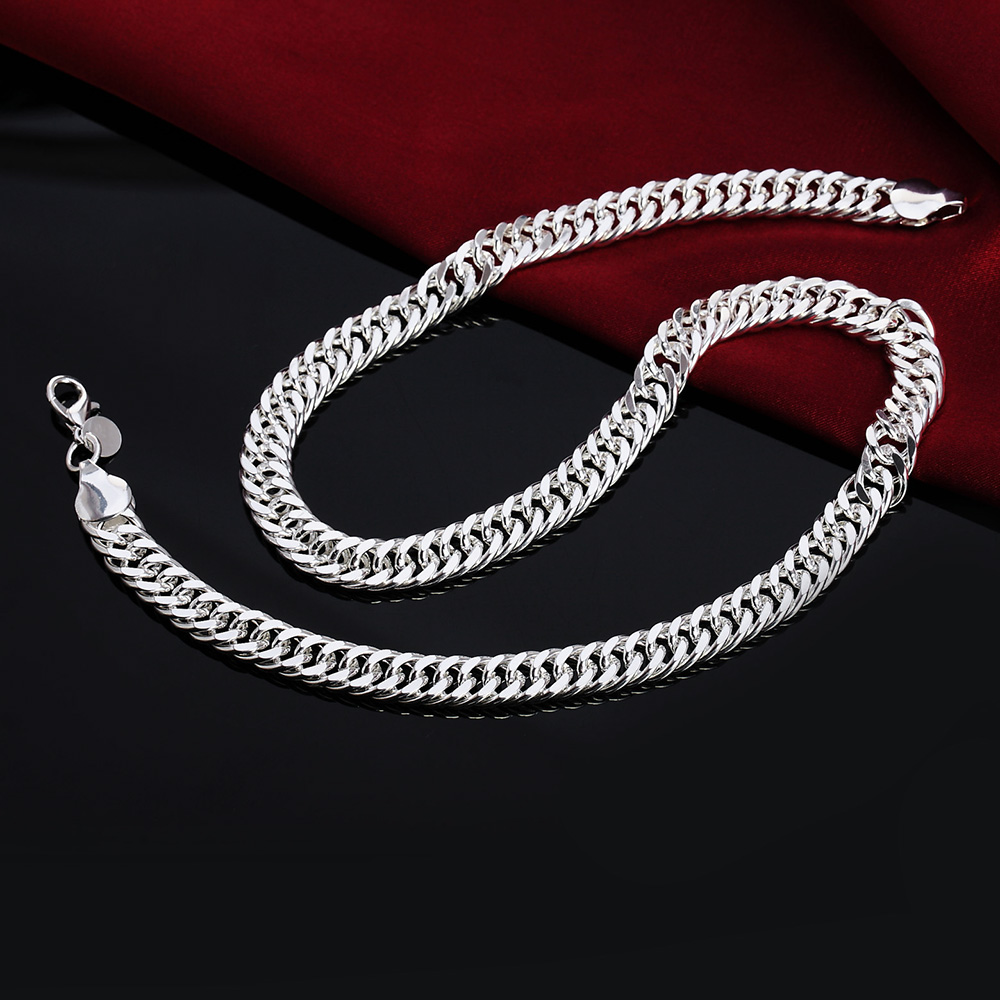 New 925 Sterling Silver 20/22/ - đánh giá và giá Cuban Link Chain 12Mm