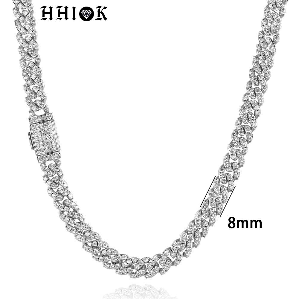 8MM1Row Zircon Women's Necklac - đánh giá và giá Cuban Link Chain 12Mm