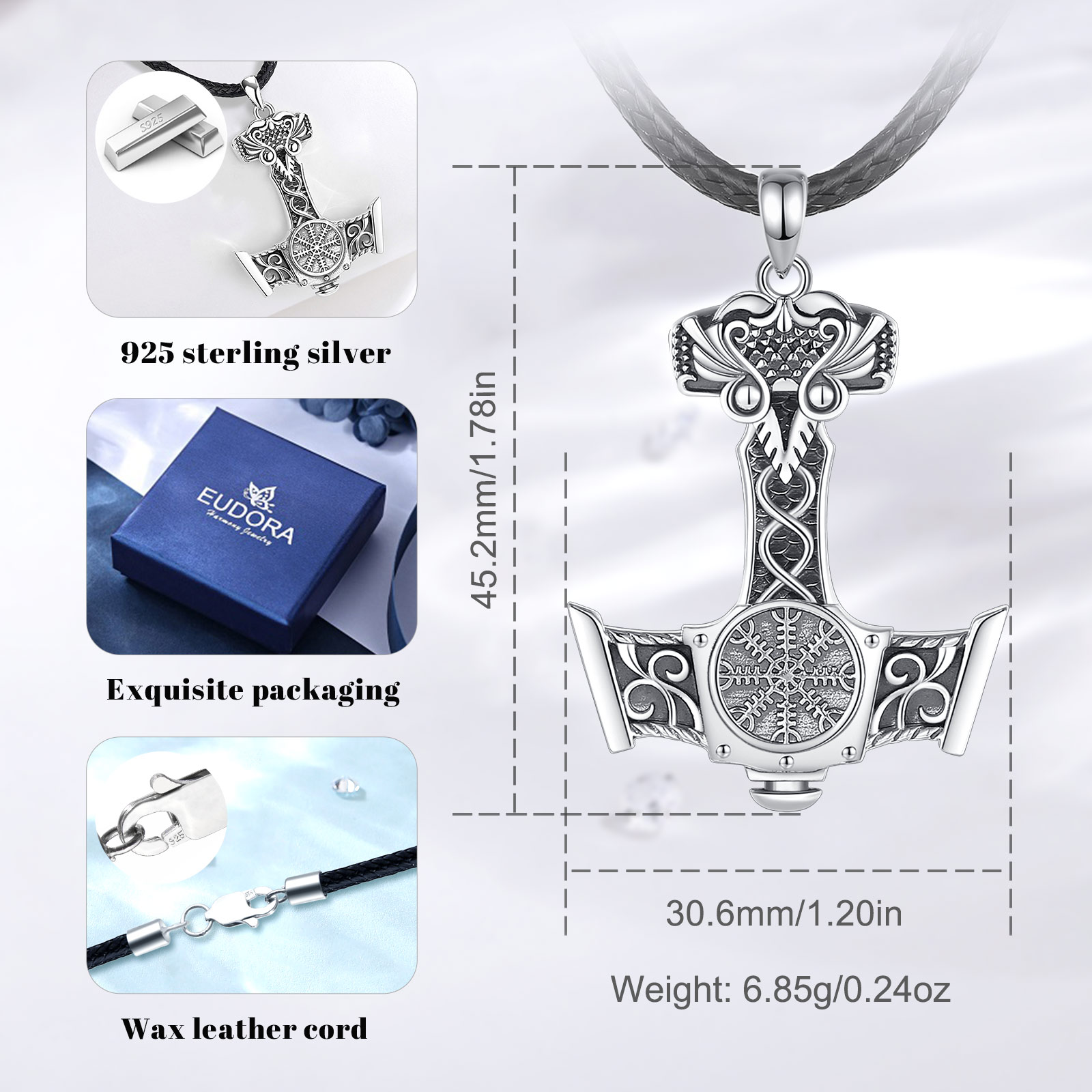 Eudora 925 Sterling Silver Nor - đánh giá và giá 925 Sterling Silver Chain Necklace Men