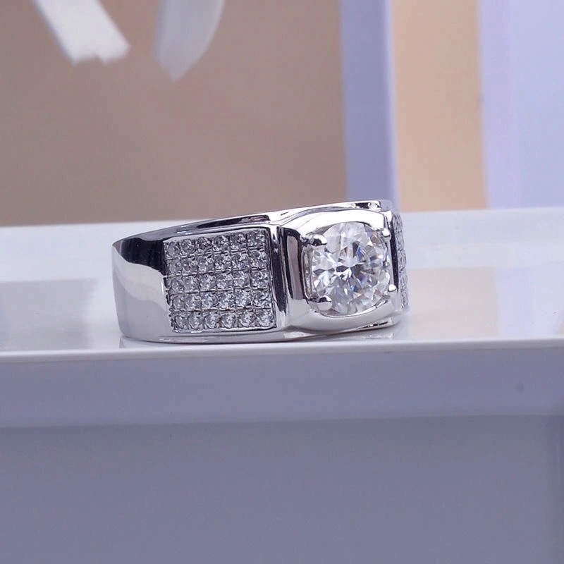 New Four-claw Simulation Moiss - đánh giá và giá Moissanite Engagement Ring 1 Carat