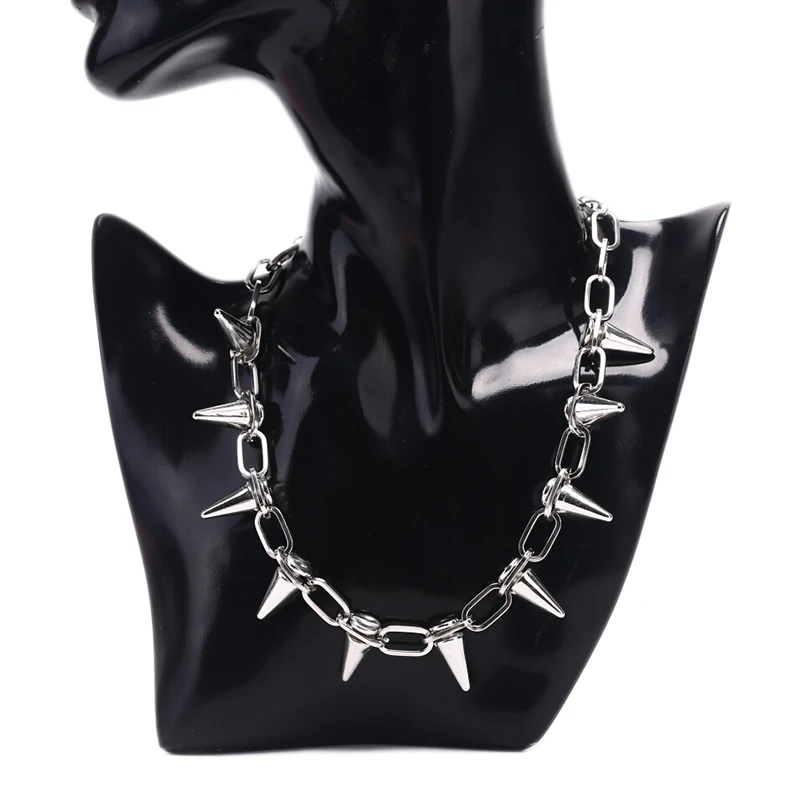 Goth Rock Biker Spike Rivet Co - đánh giá và giá Goth Punk Spike Choker