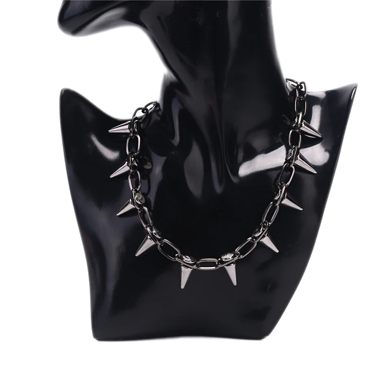 Goth Rock Biker Spike Rivet Co - đánh giá và giá Goth Punk Spike Choker