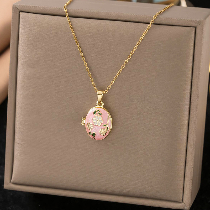 ANENJERY 316L Stainless Steel  - đánh giá và giá Heart Locket Necklace Photo