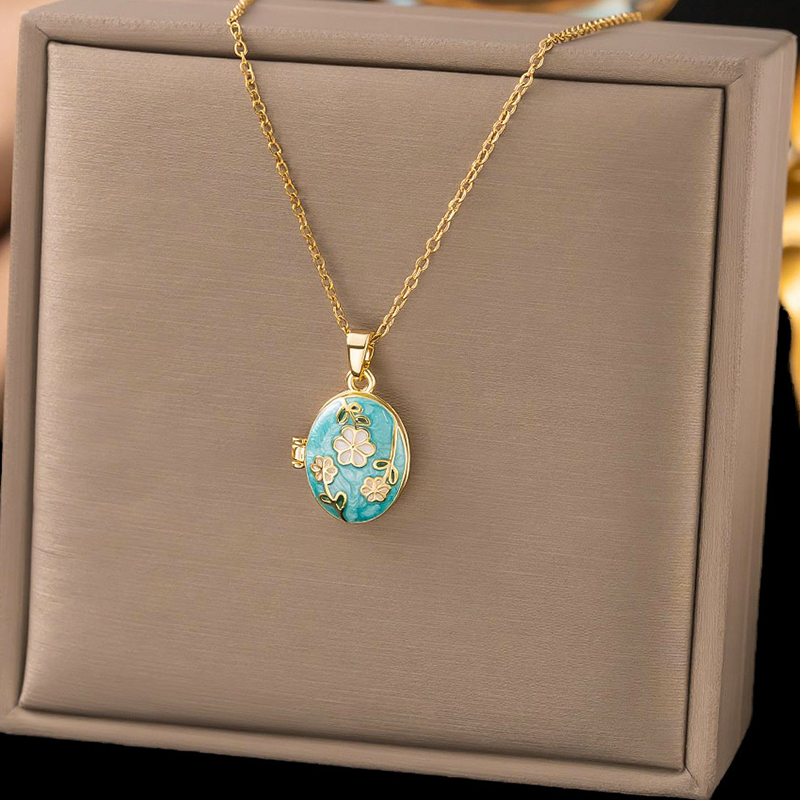 ANENJERY 316L Stainless Steel  - đánh giá và giá Heart Locket Necklace Photo