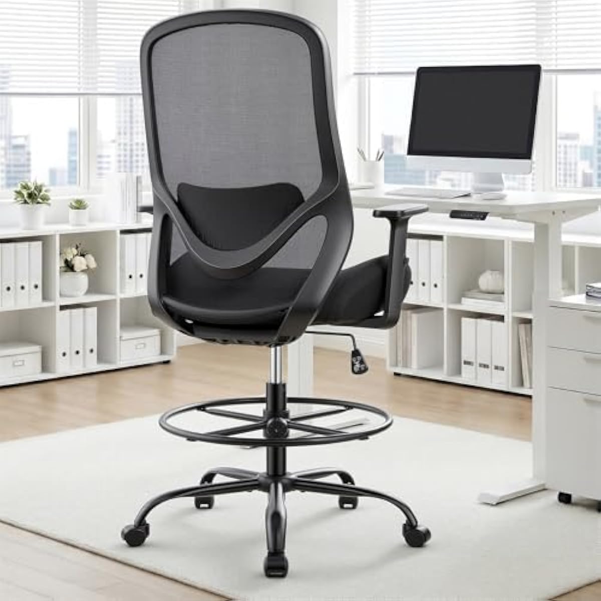 Ergonomic Tall Drafting Chair  - đánh giá và giá Rings