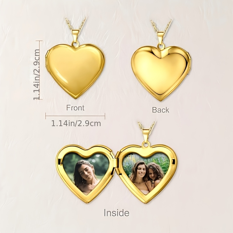 Custom Photo Heart Vintage Loc - đánh giá và giá Heart Locket Necklace Photo
