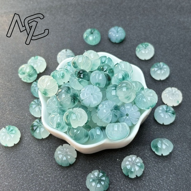 10pcs A Green Jade Pumpkin Bea - đánh giá và giá Earrings