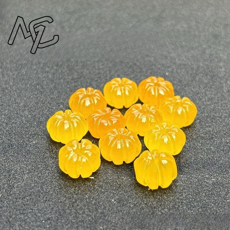 10pcs A Green Jade Pumpkin Bea - đánh giá và giá Earrings