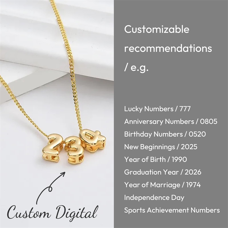 Personalized 3D Bubble Letter  - đánh giá và giá Initial Letter Necklace 18K Gold