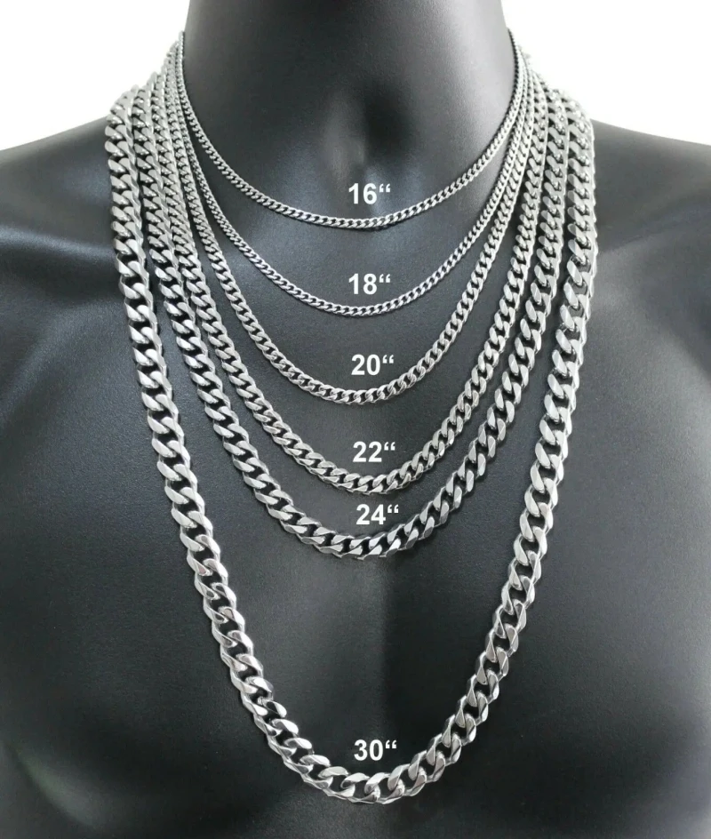 Men's 925 Sterling Silver Neck - đánh giá và giá Cuban Link Chain 12Mm