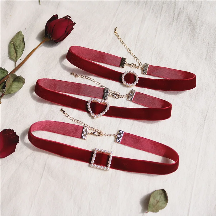 Cổ Ngọc Trai Nhung Chokers Dây - đánh giá và giá Pearl Choker Necklace Vintage