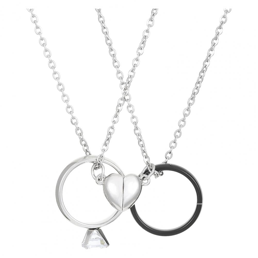 Ring Pendant Necklace Love Mag - đánh giá và giá Magnetic Couple Matching Necklaces