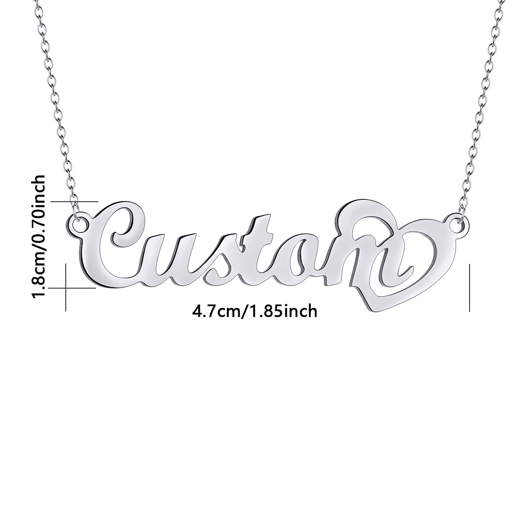 Customized Name Necklace with  - đánh giá và giá Custom Name Necklace Stainless Steel