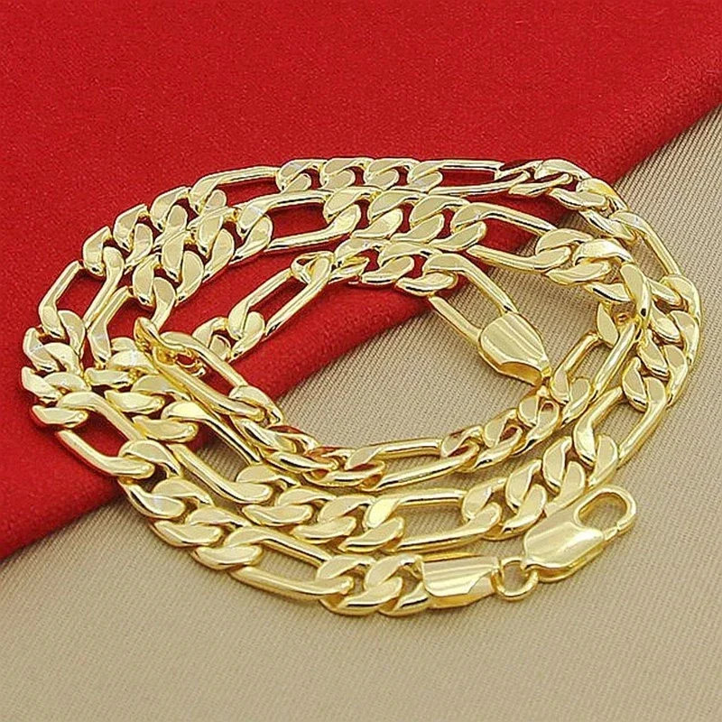 925 Sterling silver 18K gold N - đánh giá và giá 925 Sterling Silver Chain Necklace Men
