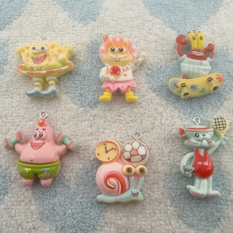 10pcs cartoon resin pendant, D - đánh giá và giá Earrings