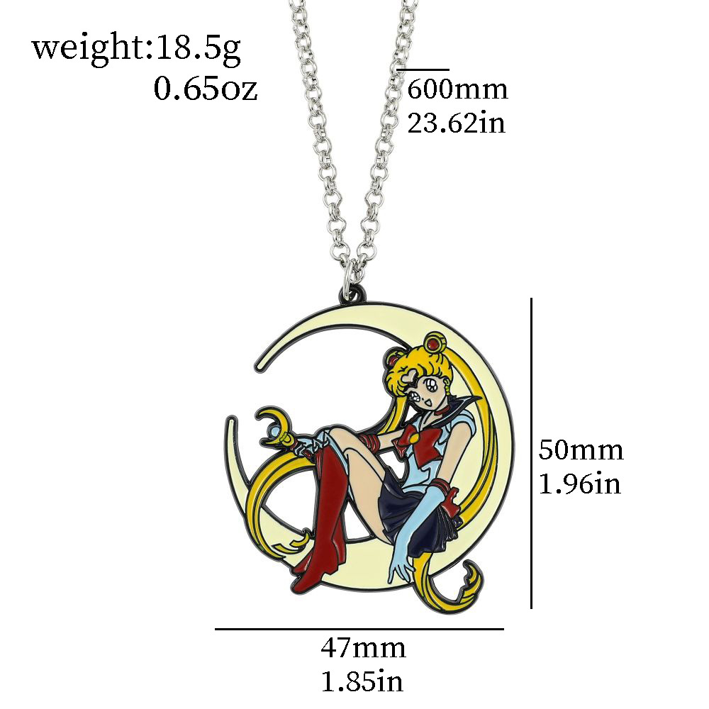 Sweet Anime Metal Enamel Neckl - đánh giá và giá Anime Pendant Necklace