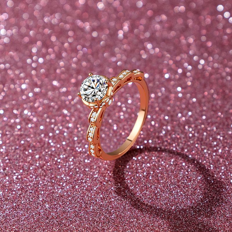 Holiday Gift Four-claw Bouquet - đánh giá và giá Moissanite Engagement Ring 1 Carat