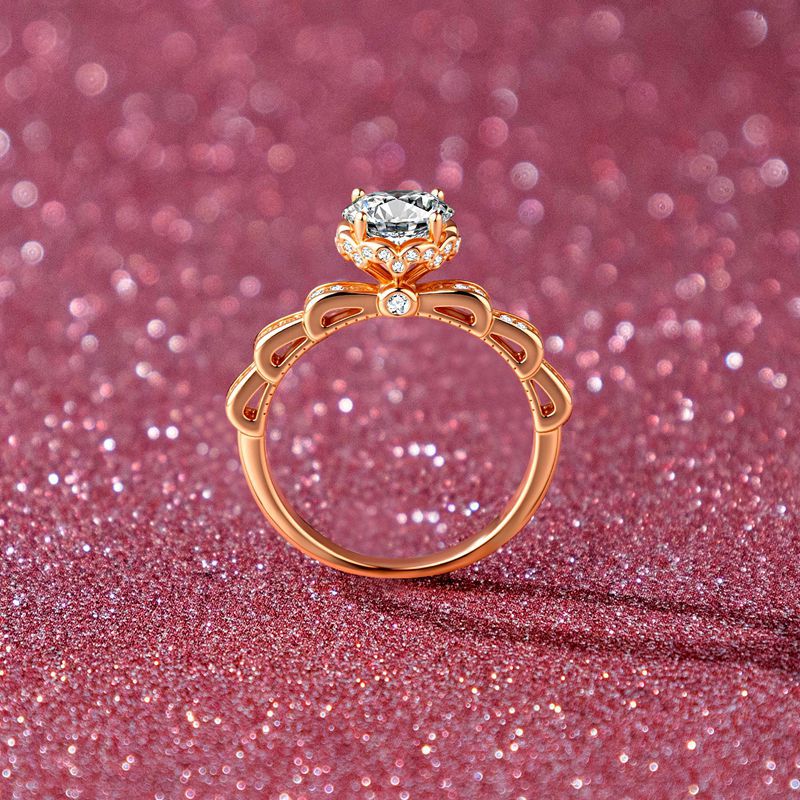 Holiday Gift Four-claw Bouquet - đánh giá và giá Moissanite Engagement Ring 1 Carat