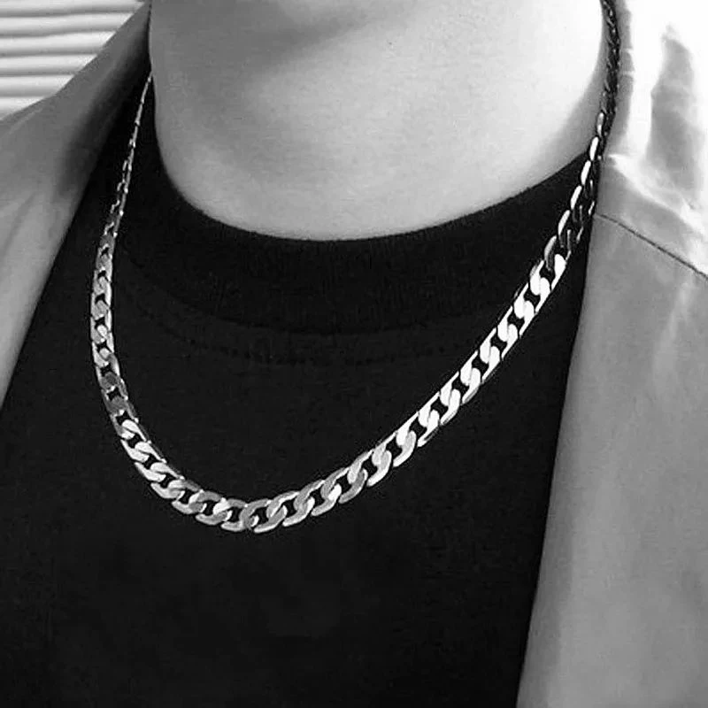925 Sterling Silver Necklace F - đánh giá và giá Cuban Link Chain 12Mm