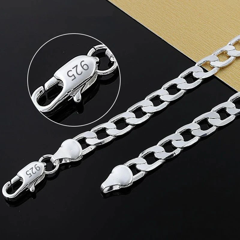 925 Sterling Silver Necklace F - đánh giá và giá Cuban Link Chain 12Mm