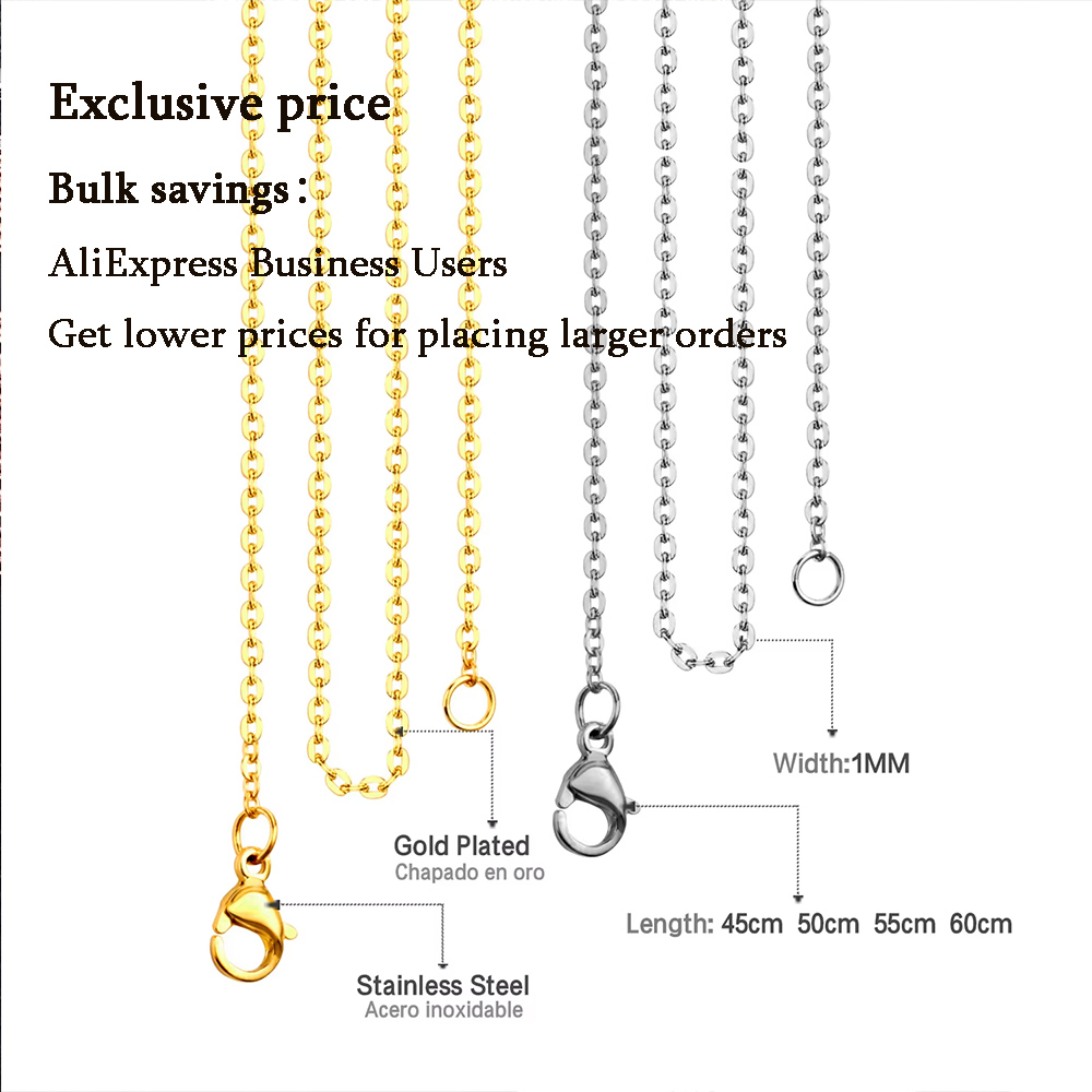 LUXUSTEEL 1-2mm 1/10Pcs/Lot St - đánh giá và giá Cuban Link Chain 12Mm