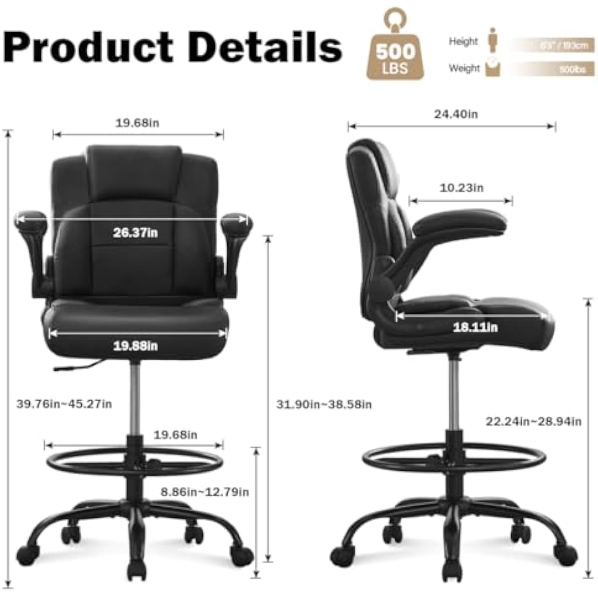 Ergonomic Tall Stool for Stand - đánh giá và giá Rings