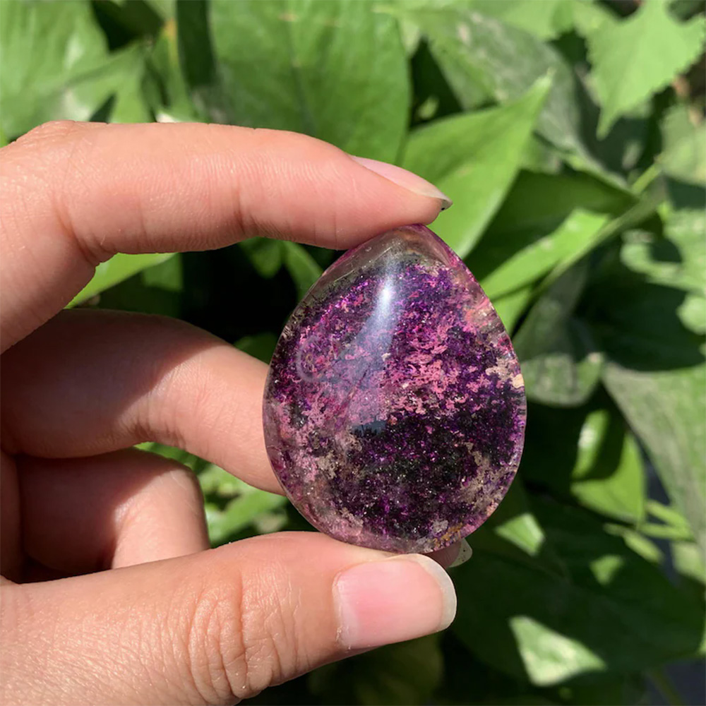 Ghost Phantom Crystal Purple Q - đánh giá và giá Crystal Pendant Necklace Natural Stone