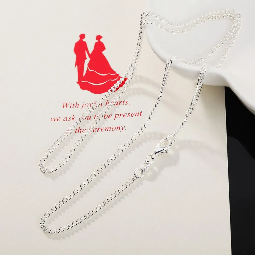 40-75cm 925 Sterling Silver Cl - đánh giá và giá 925 Sterling Silver Chain Necklace Men
