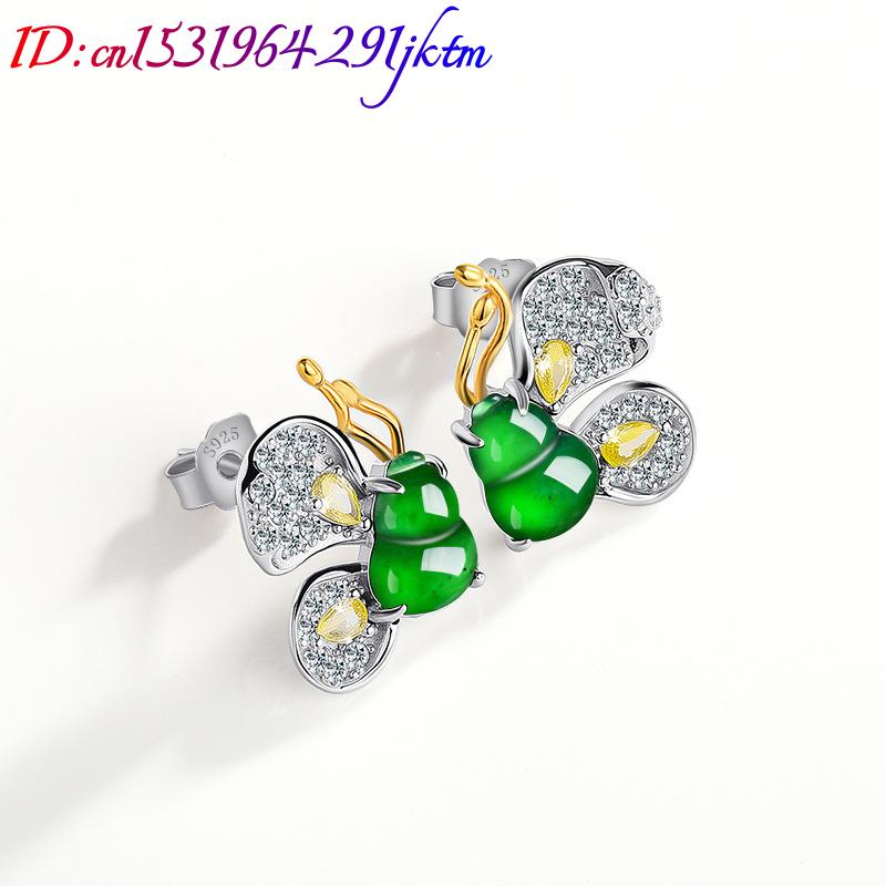 Green Burmese Jadeite Butterfl - đánh giá và giá Earrings