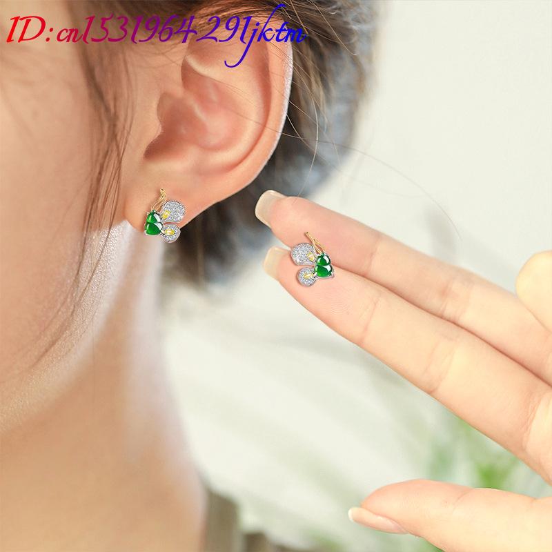 Green Burmese Jadeite Butterfl - đánh giá và giá Earrings