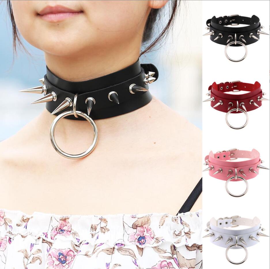 Gothic Vòng Cổ Choker Nữ Nữ Đi - đánh giá và giá Goth Punk Spike Choker