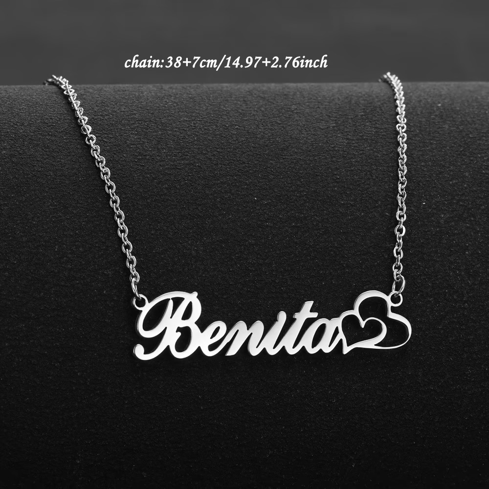 Personalized Double Heart Cust - đánh giá và giá Custom Name Necklace Stainless Steel