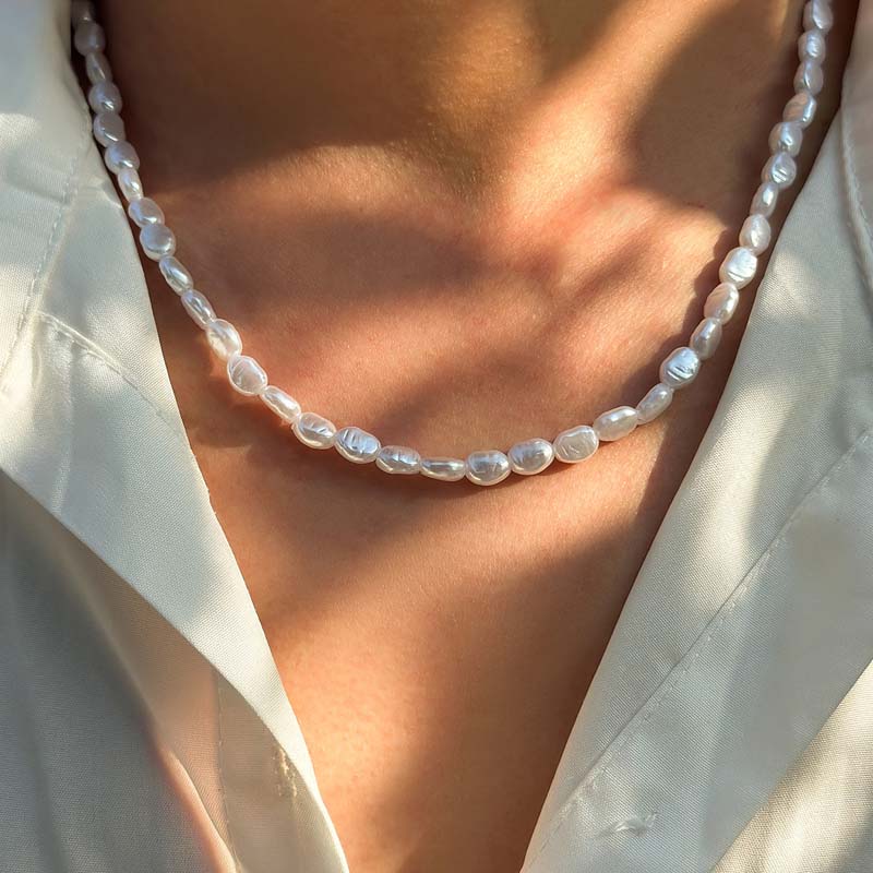 New Fashion Simple Imitation P - đánh giá và giá Pearl Choker Necklace Vintage