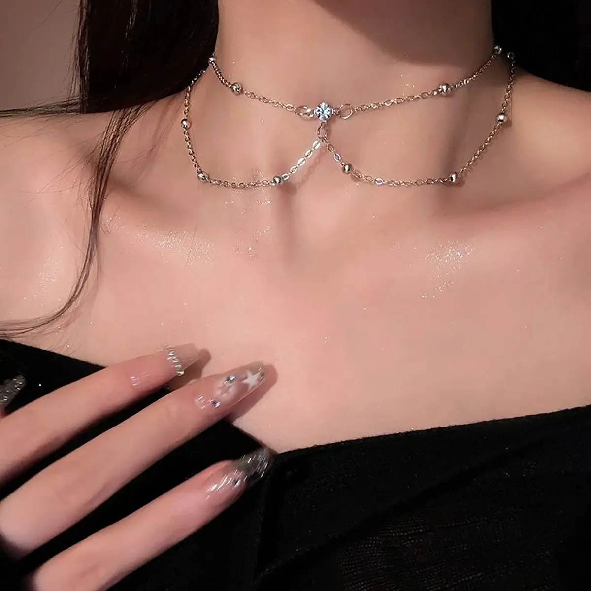Sexy Aesthetic Multi-layer Spa - đánh giá và giá Layered Pendant Necklace Aesthetic