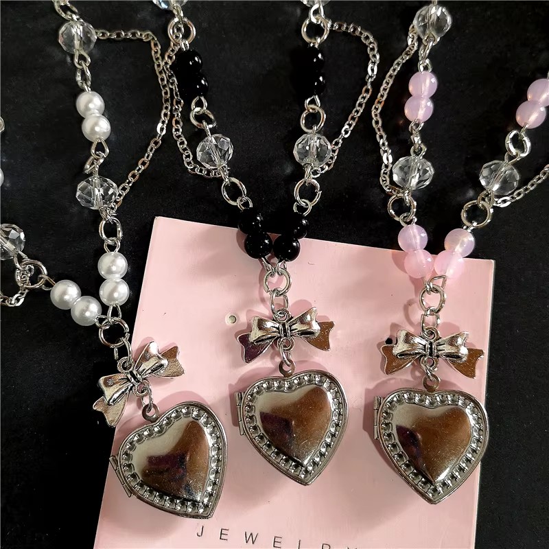 Goth Y2K Heart Locket Pendant  - đánh giá và giá Heart Locket Necklace Photo